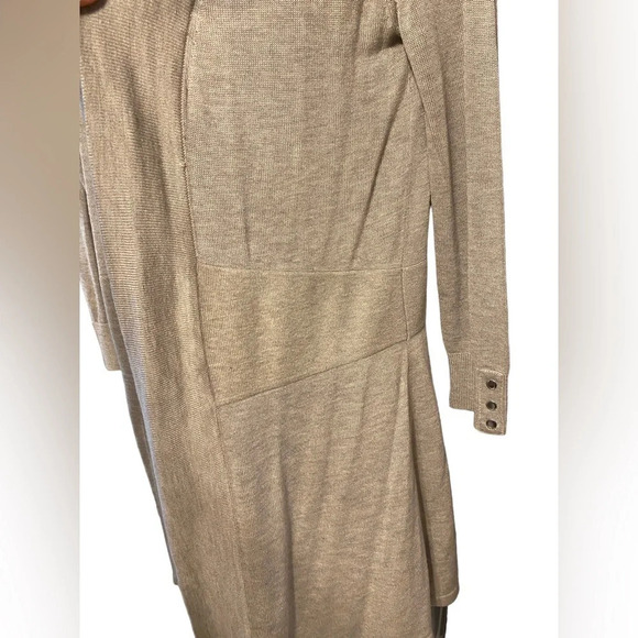 NWT Joan Voss Open Front Cardigan Oatmeal Sz S - Picture 4 of 8